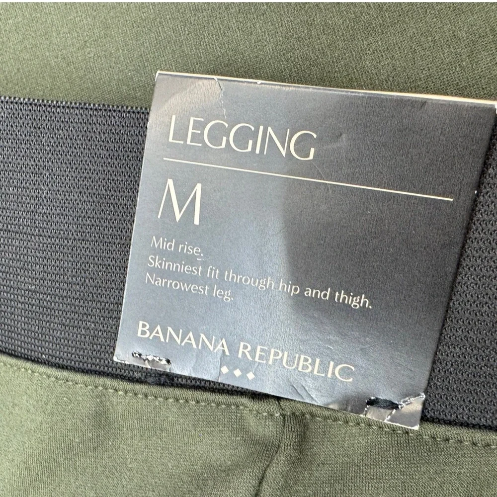 Banana Republic Legging Womens Medium Green Dark Academia Preppy Professional